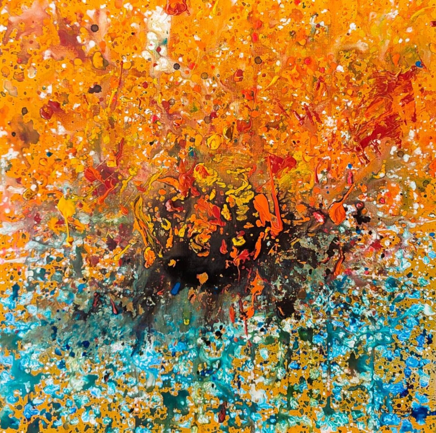 L'ombre destructurée ÂME SAUVAGE Original painting for sale