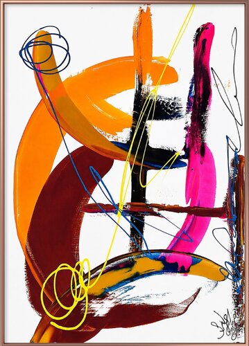 Converging Paths by Gianluca Caliendo, Painting for Sale on Select
