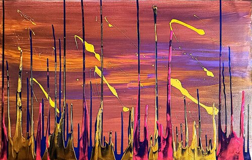 Echoes of the sunset by Gianluca Caliendo, Painting for Sale on Select