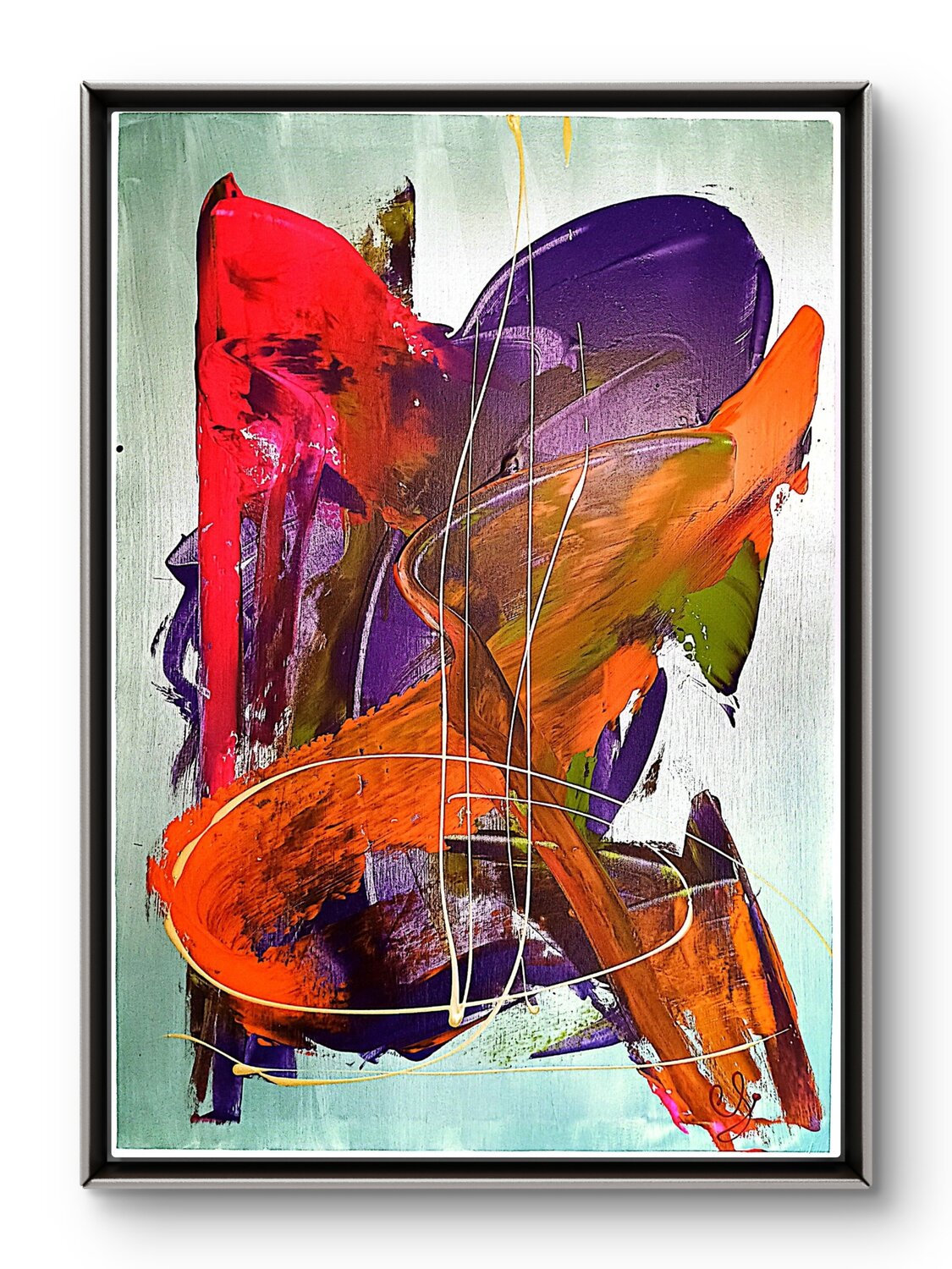 Convergenze Cromatiche Gianluca Caliendo Original painting for sale