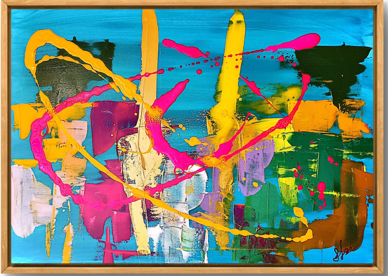 Chromatic pulse Gianluca Caliendo Original painting for sale