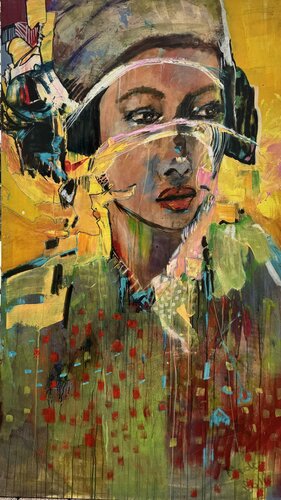 Conquérante by Badia MARTEAU, Painting for Sale on Select