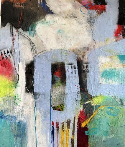 Au delà du reel by Badia MARTEAU, Painting for Sale on Select