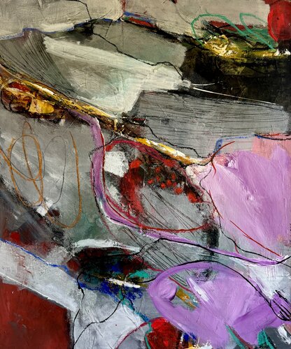 Mineral by Badia MARTEAU, Painting for Sale on Select