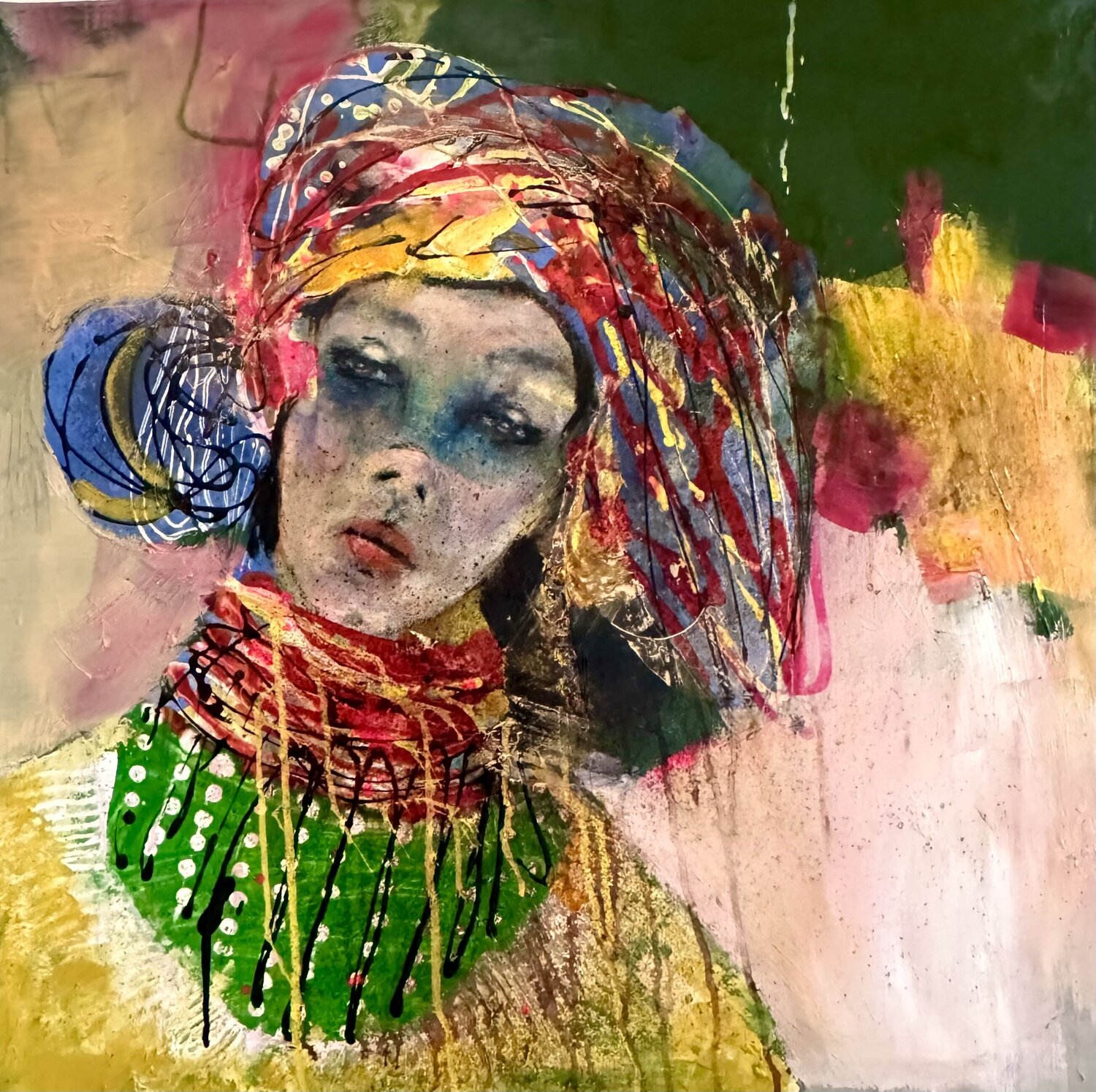 Berbère Badia MARTEAU Original painting for sale