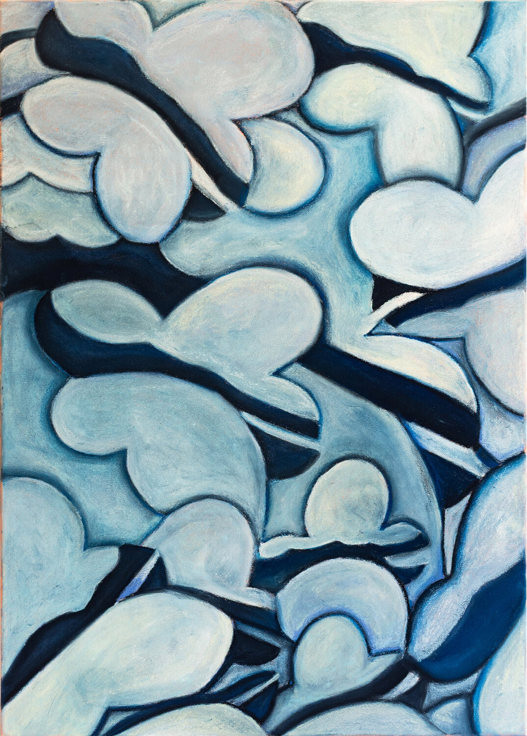 shapes beneath Justyna Maria Porowska Original painting for sale