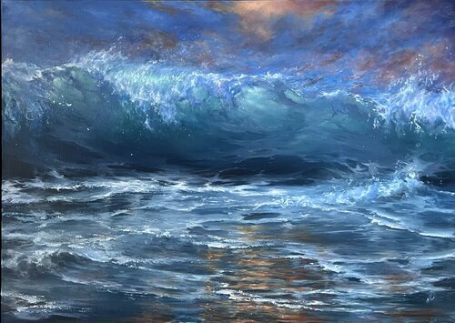 Stormy Evening by Alesia Yeremeyeva, Painting for Sale on Select