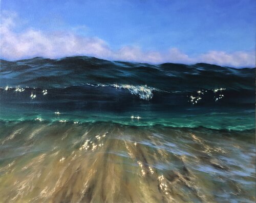 Ocean’s Spell by Alesia Yeremeyeva, Painting for Sale on Select