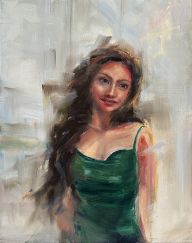 City girl by Alesia Yeremeyeva, Painting for Sale on Select