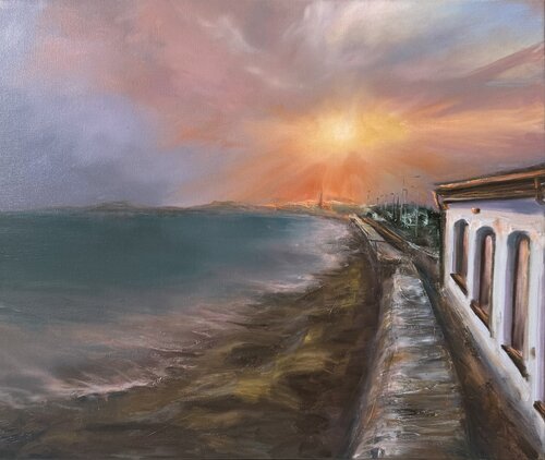 Sunset boulevard by Alesia Yeremeyeva, Painting for Sale on Select