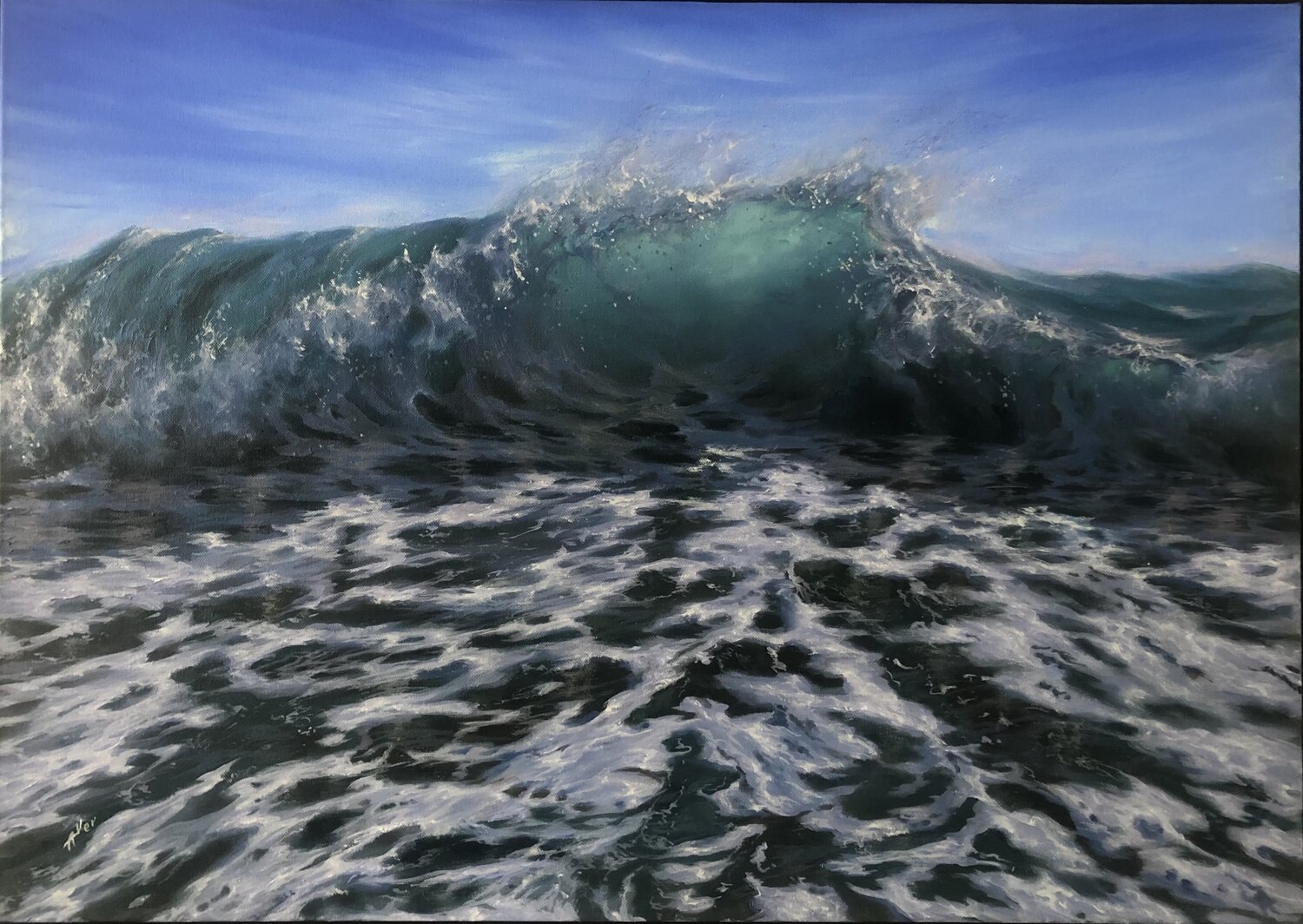 Boisterous Tide Alesia Yeremeyeva Original painting for sale