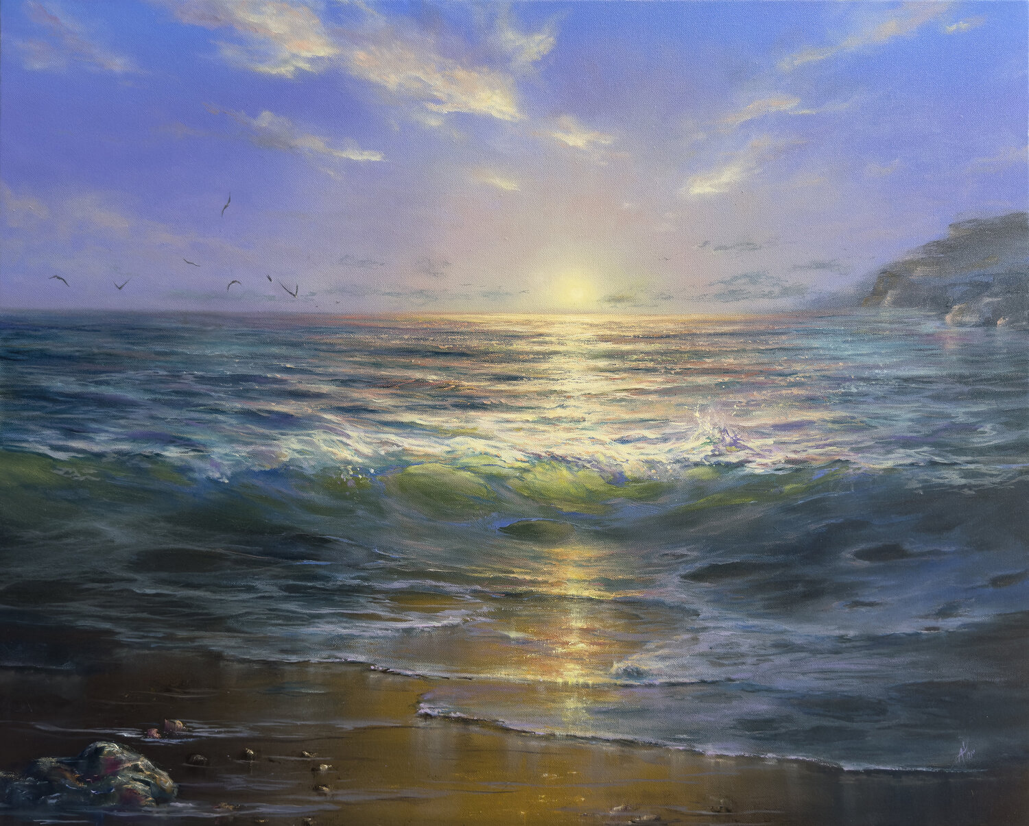Be the Light Alesia Yeremeyeva Original painting for sale