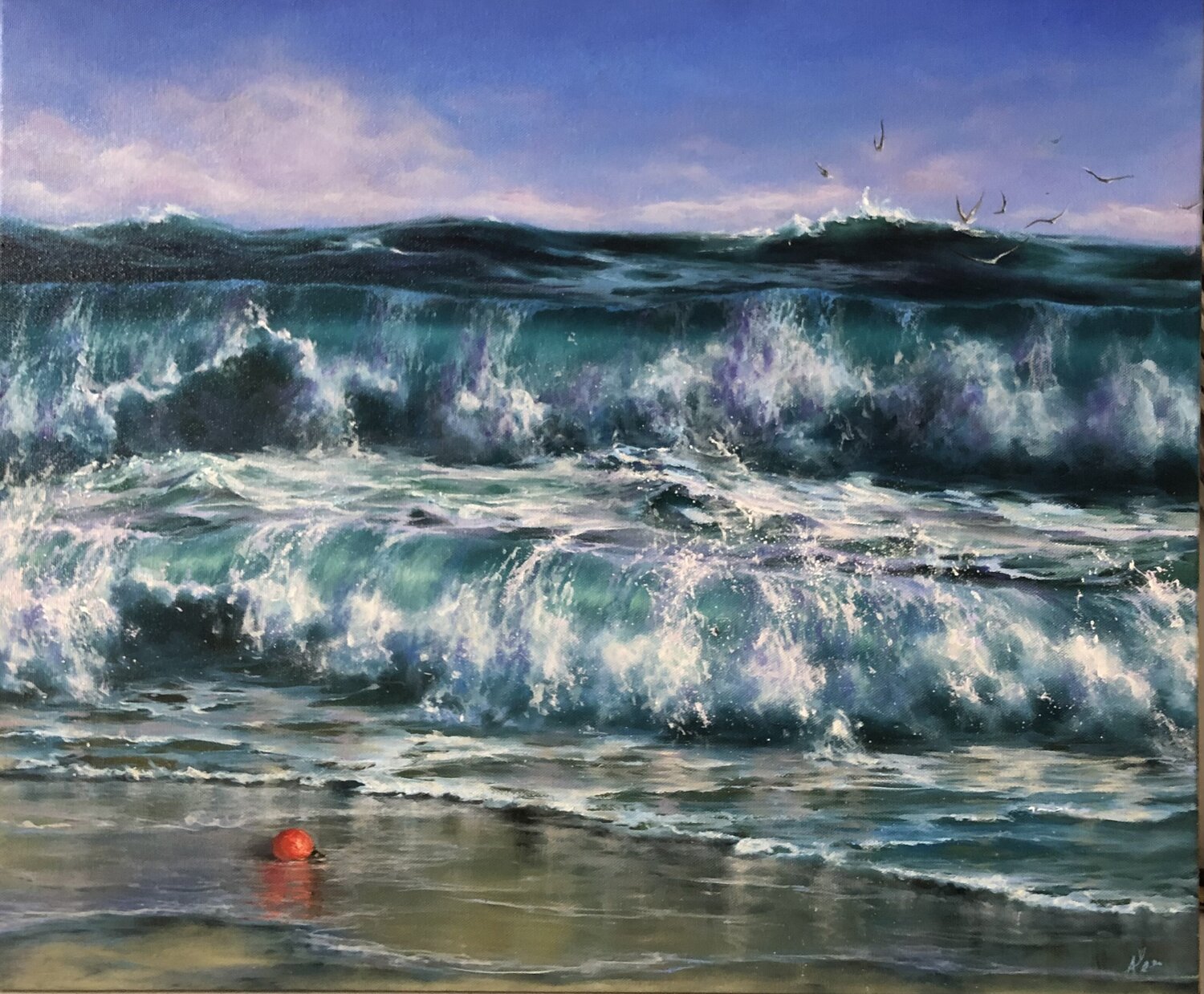 The Gift Alesia Yeremeyeva Original painting for sale