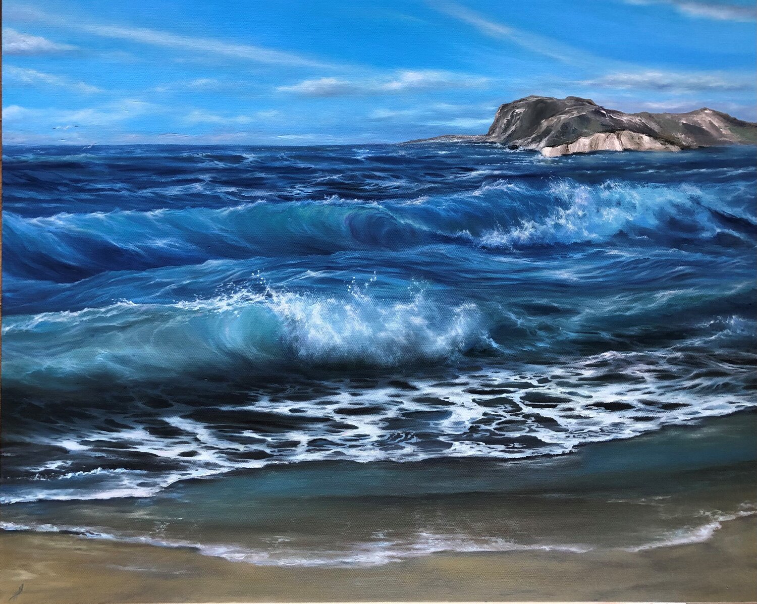 Secret Getaway Alesia Yeremeyeva Original painting for sale