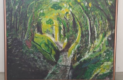 Baumtunnel by Rudolf Ixenmaier, Painting for Sale on Select