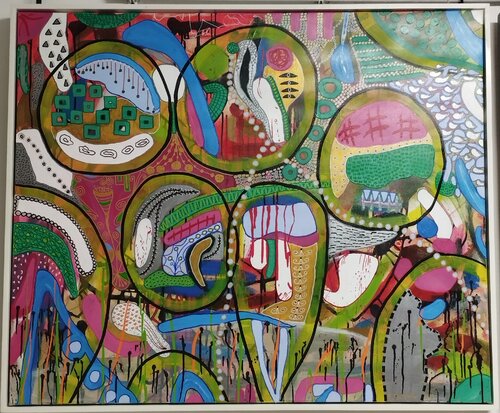 8 Ringe by Rudolf Ixenmaier, Painting for Sale on Select