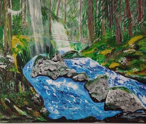 Das Rauschen im Wald by Rudolf Ixenmaier, Painting for Sale on Select