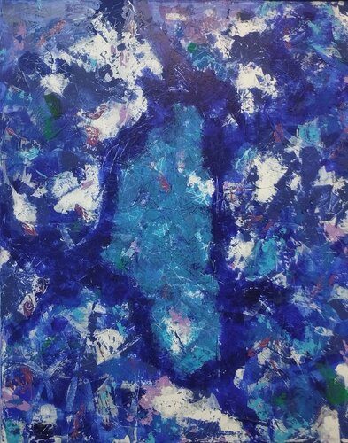 Blau in Blau by Rudolf Ixenmaier, Painting for Sale on Select