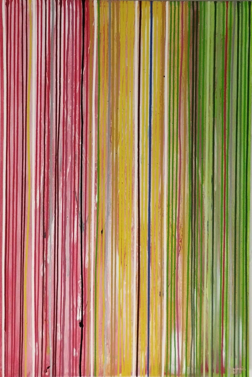 Barcode 2 Rudolf Ixenmaier Original painting for sale