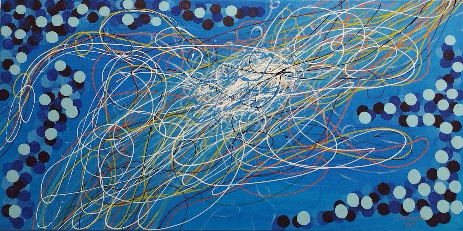 Kosmische Sinfonie Rudolf Ixenmaier Original painting for sale