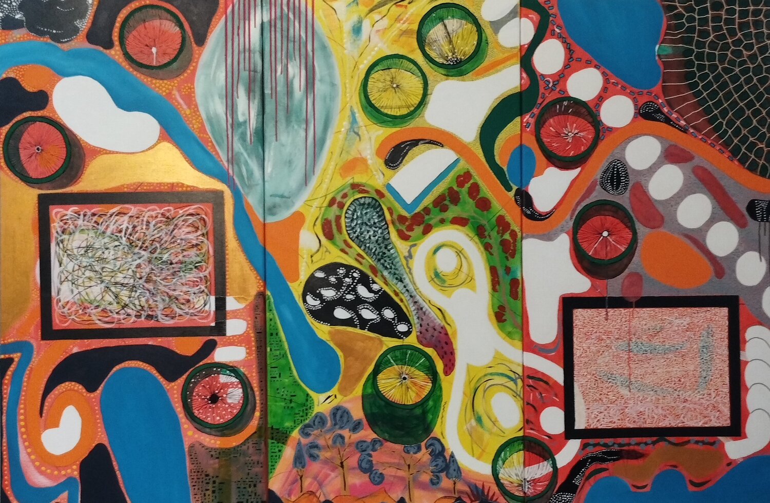 Abstrakte Welt Rudolf Ixenmaier Original painting for sale
