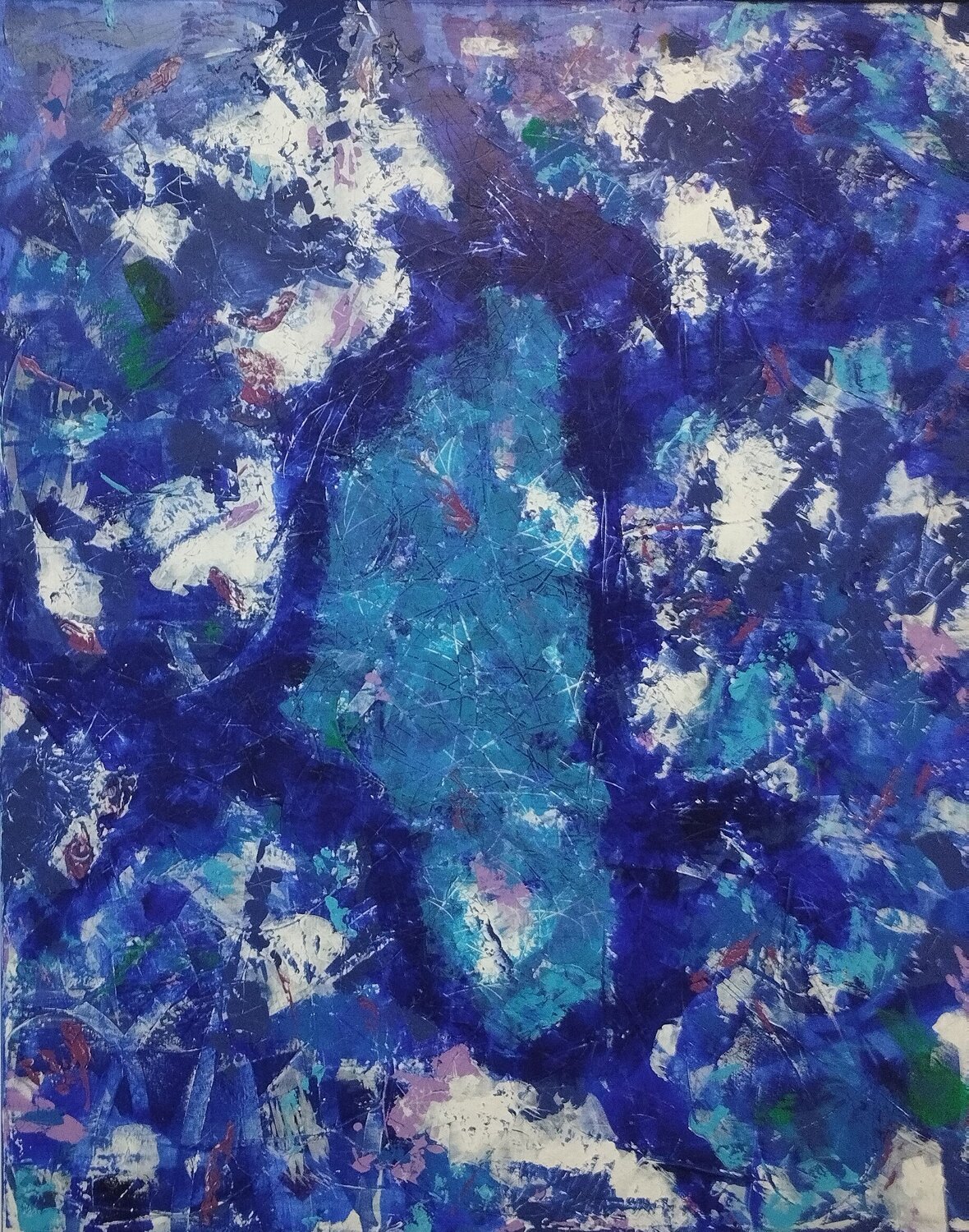 Blau in Blau Rudolf Ixenmaier Original painting for sale