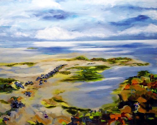 North Sea View 1 by Ute Roehe, Painting for Sale on Select
