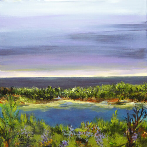 Pure North Sea 6, a Waddensea Painting by Ute Roehe, Painting for Sale on Select