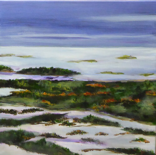 Pure North Sea 9, a Waddensea Painting by Ute Roehe, Painting for Sale on Select