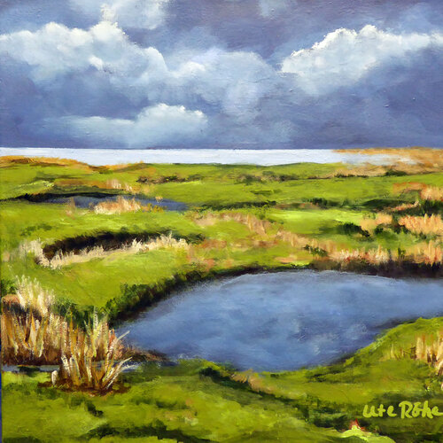 Pure North Sea 5, a Wadden Sea Painting by Ute Roehe, Painting for Sale on Select