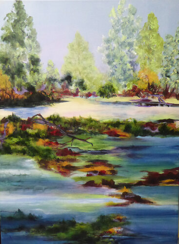A Sunny Day by Ute Roehe, Painting for Sale on Select