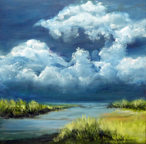 Pure North Sea 10, a Waddensea Painting by Ute Roehe, Painting for Sale on Select