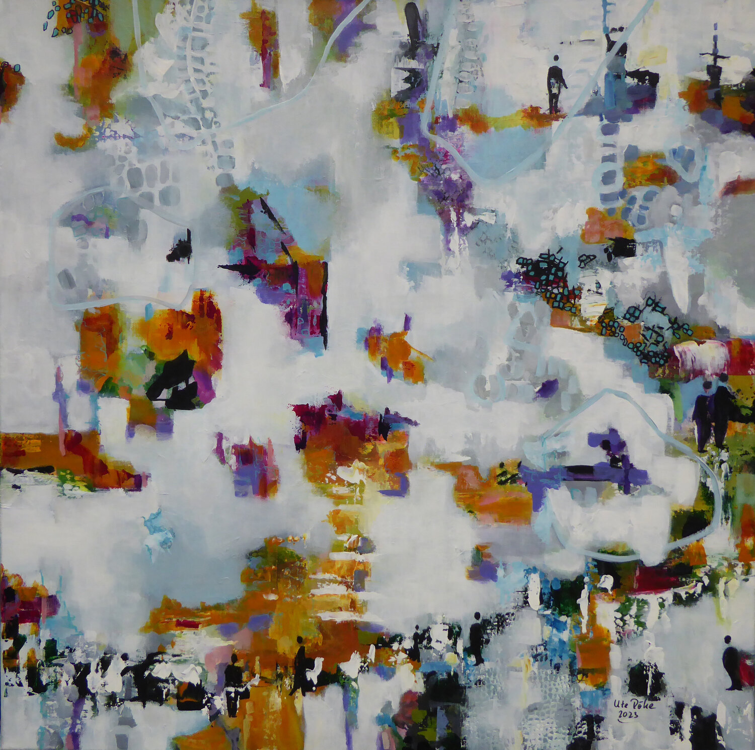Flaneur Ute Roehe Original painting for sale