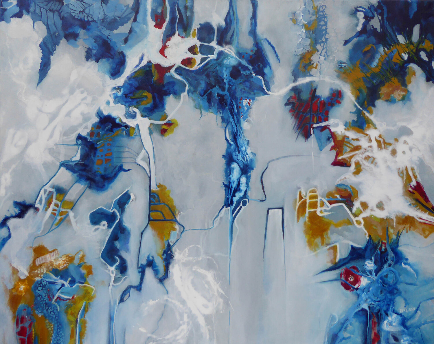 Blueprint Ute Roehe Original painting for sale