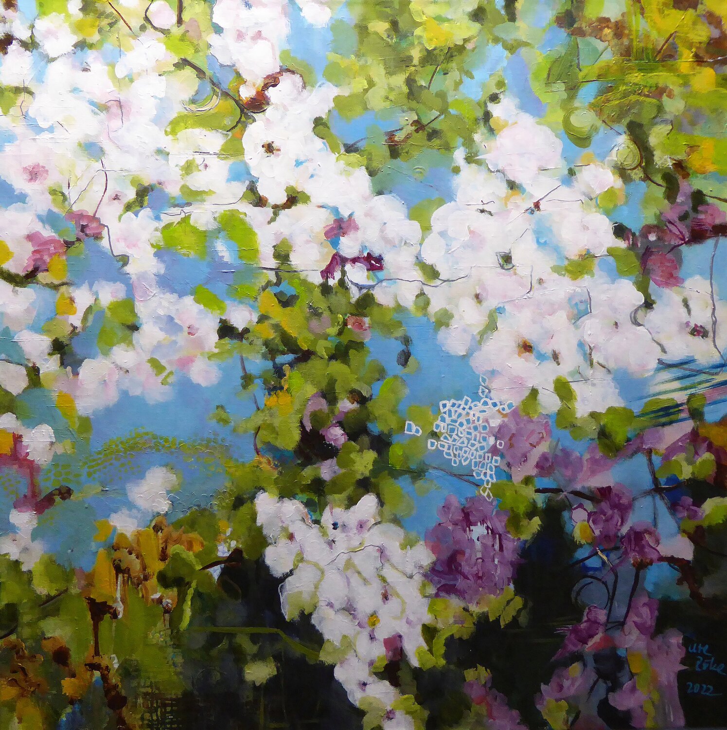 Spring Impression Ute Roehe Original painting for sale