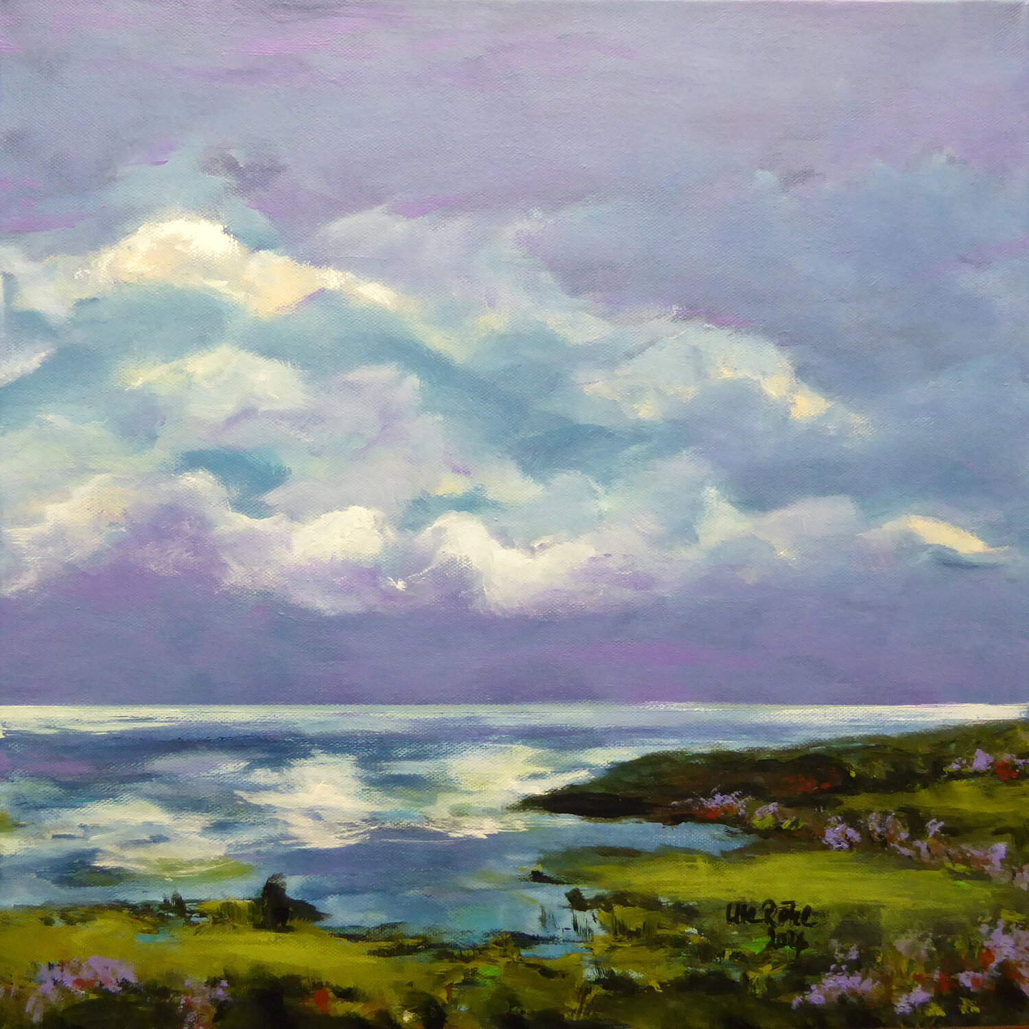 North Sea Pure 4, a Wadden Sea painting Ute Roehe Original painting for sale