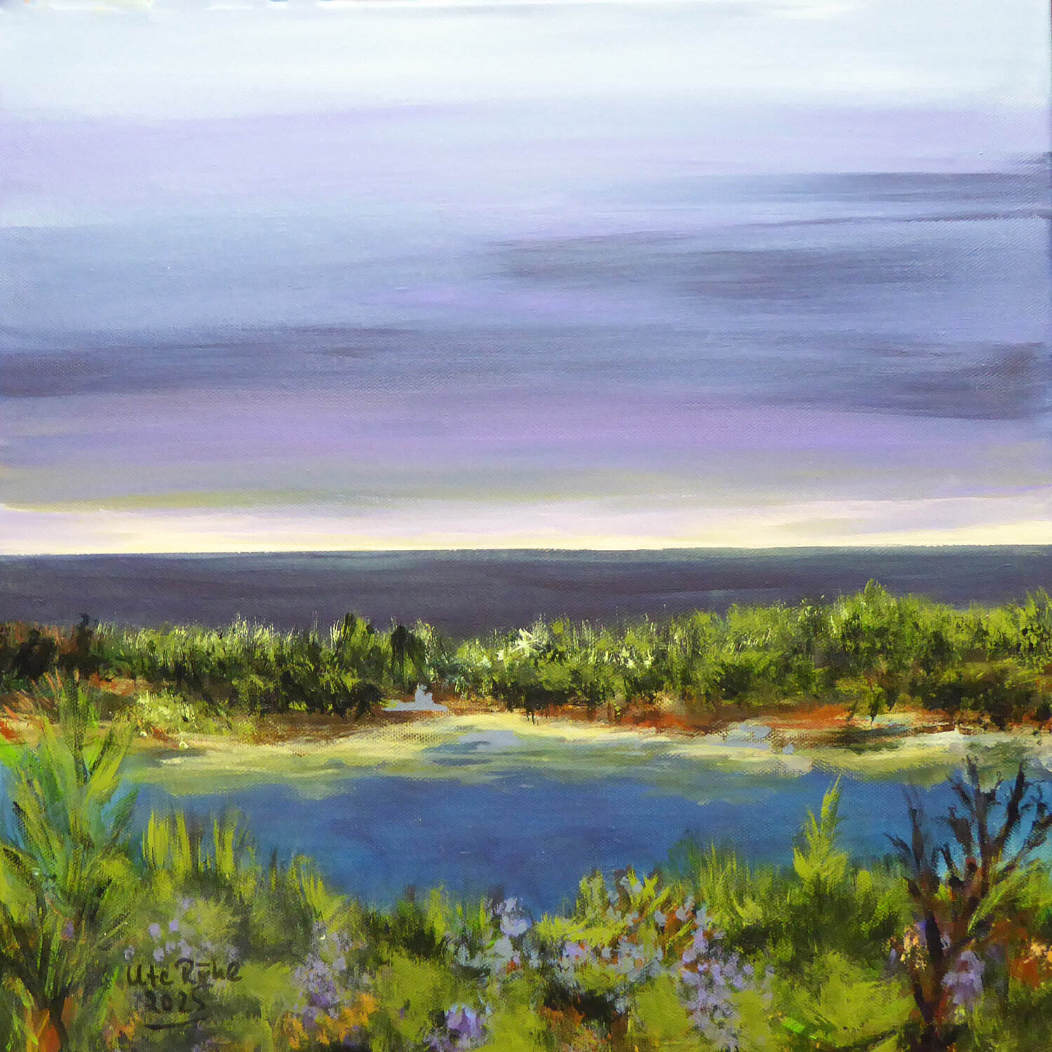 Pure North Sea 6, a Waddensea Painting Ute Roehe Original painting for sale