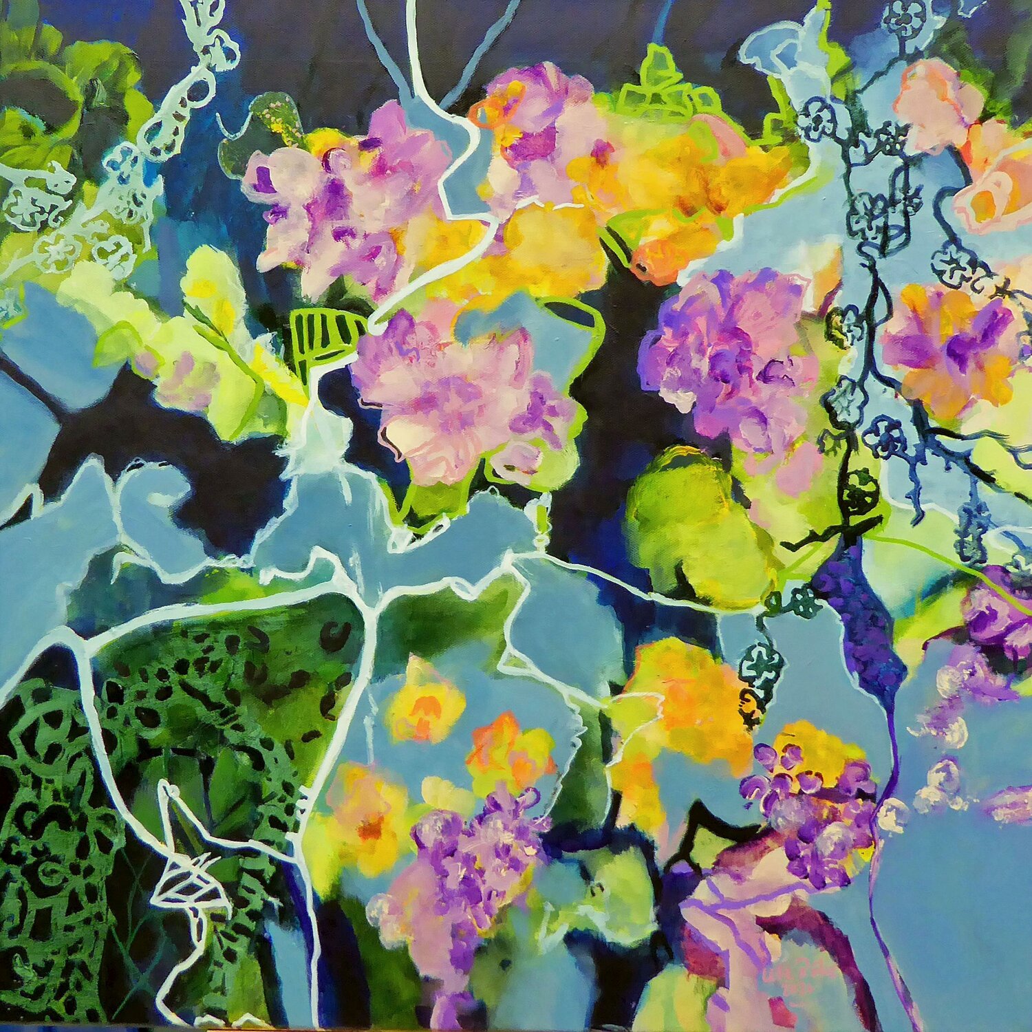 Potpourrie 3 Ute Roehe Original painting for sale