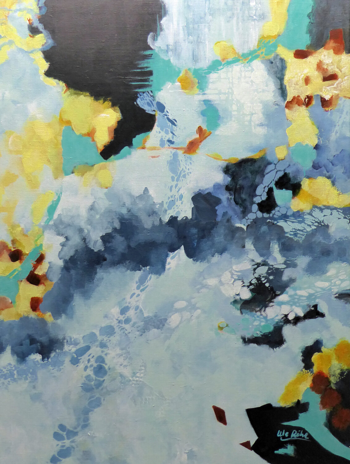 Colors take a walk Ute Roehe Original painting for sale