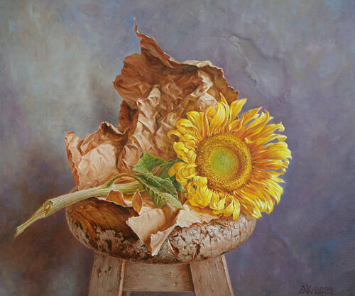 Sunflower by Andrii Zhukov, Painting for Sale on Select