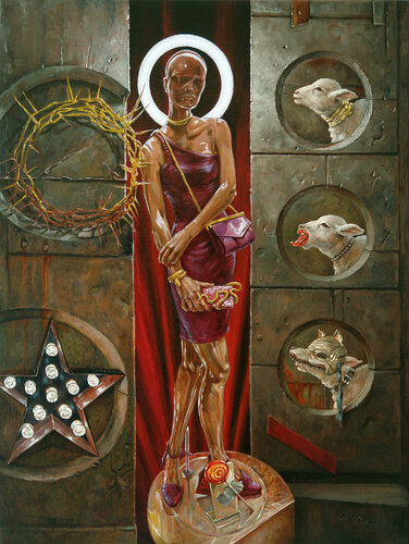 Glamour by Andrii Zhukov, Painting for Sale on Select