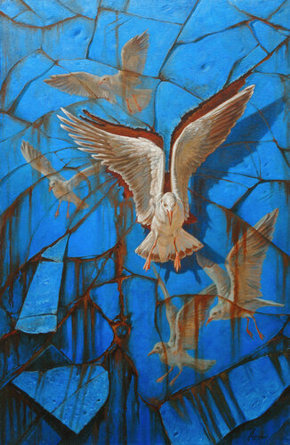 Seagull by Andrii Zhukov, Painting for Sale on Select
