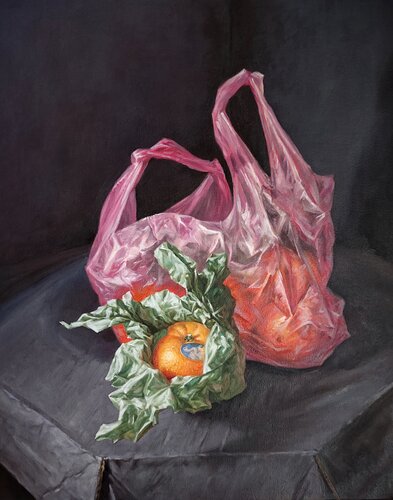 Tangerines by Andrii Zhukov, Painting for Sale on Select