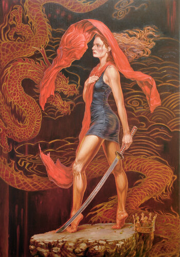 The Winning by Andrii Zhukov, Painting for Sale on Select