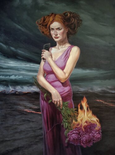 Last Call by Andrii Zhukov, Painting for Sale on Select