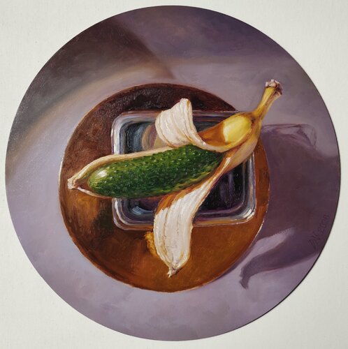 Not a Banana by Andrii Zhukov, Painting for Sale on Select