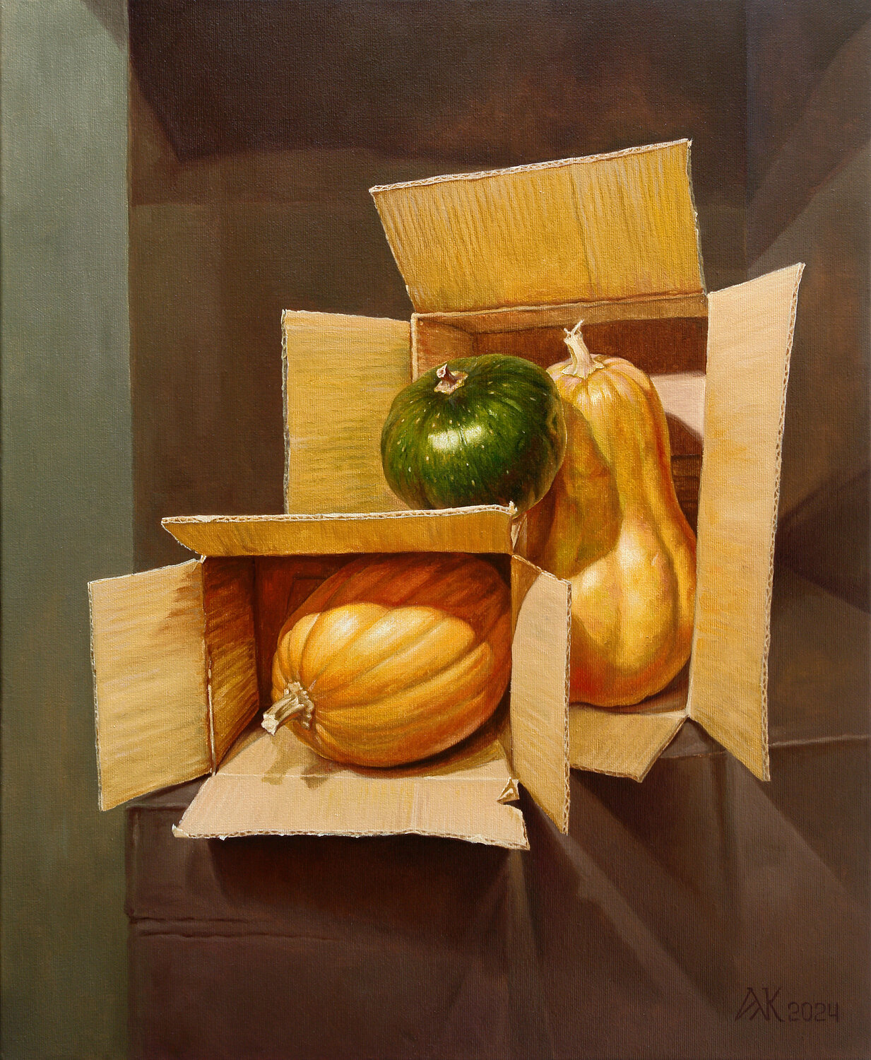 Hide-and-seek Andrii Zhukov Original painting for sale