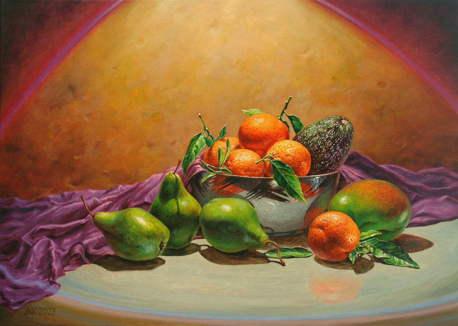 Orange Mood Andrii Zhukov Original painting for sale