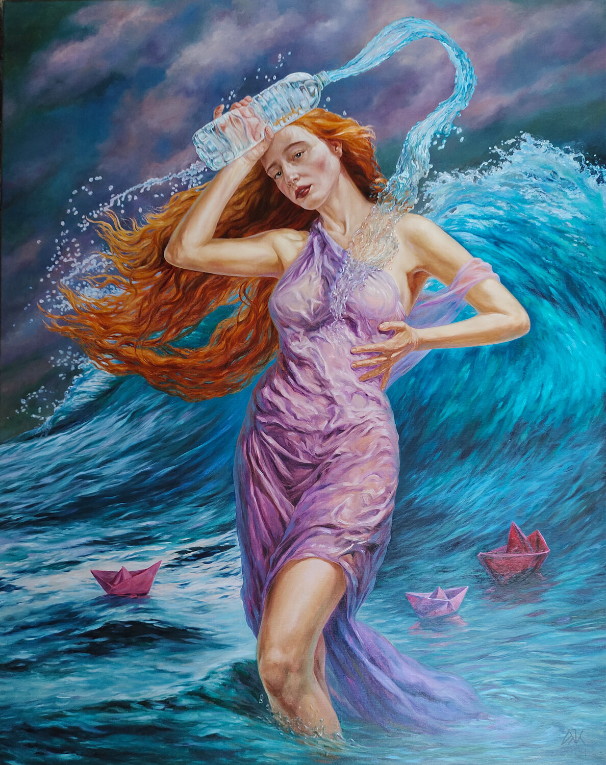 Water Andrii Zhukov Original painting for sale