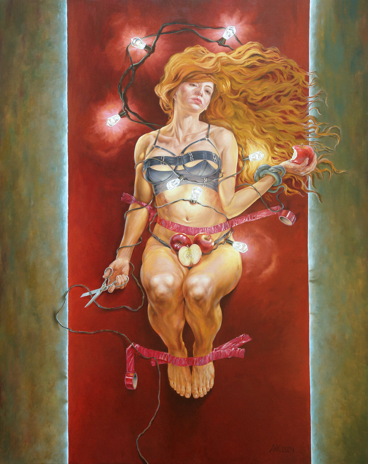 The Temptation Andrii Zhukov Original painting for sale